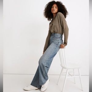Brand new! Sold out! Madewell Superwide-leg jeans in Eastchester wash size 23